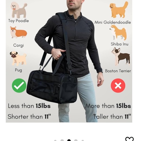 New Leather Luxury Pet Carrier - Size XS/S - for Small Dogs and Cats - Picture 6 of 8